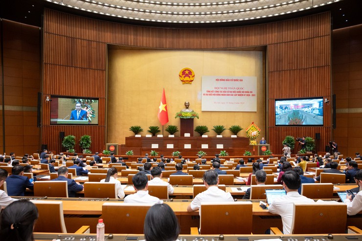 Hội nghị toàn quốc tổng kết công tác bầu cử đại biểu Quốc hội khóa XVI và đại biểu HĐND các cấp, nhiệm kỳ 2026-2031- Ảnh 2.