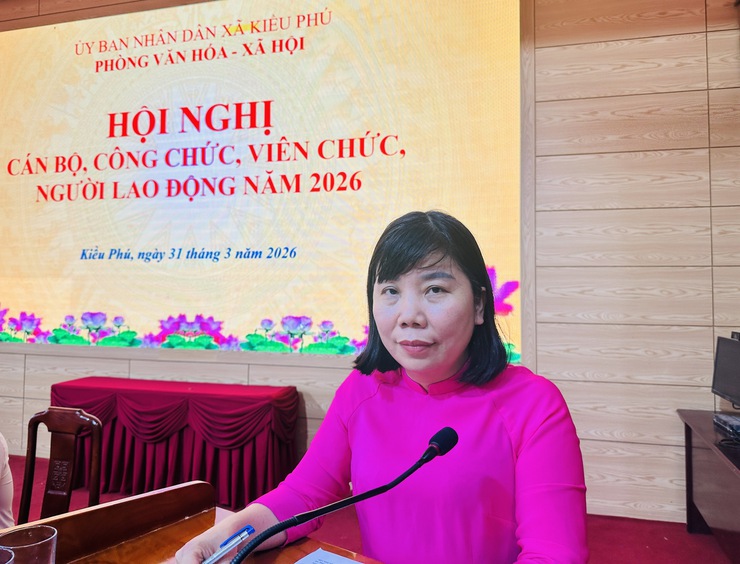Phòng Văn hóa – Xã hội xã Kiều Phú tổ chức Hội nghị cán bộ, công nhân, viên chức, người lao động năm 2026- Ảnh 10.