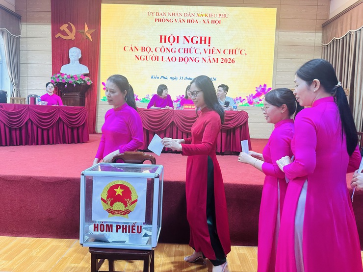 Phòng Văn hóa – Xã hội xã Kiều Phú tổ chức Hội nghị cán bộ, công nhân, viên chức, người lao động năm 2026- Ảnh 8.