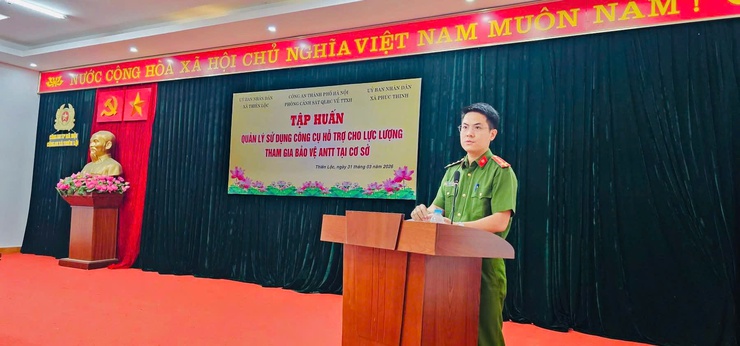 Công an xã Thiên Lộc tổ chức tập huấn, bồi dưỡng lực lượng tham gia bảo vệ ANTT ở cơ sở- Ảnh 4.