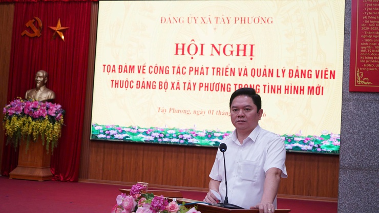 Xã Tây Phương tổ chức hội nghị tọa đàm nâng cao chất lượng công tác phát triển và quản lý đảng viên- Ảnh 7.
