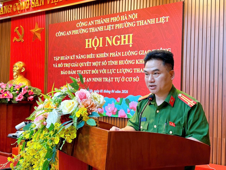 Thanh Liệt: Nâng cao năng lực phân luồng giao thông cho lực lượng an ninh cơ sở- Ảnh 2.