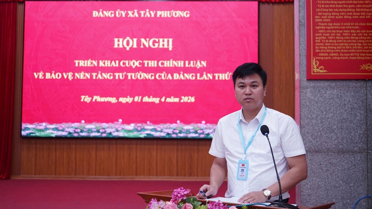 Xã Tây Phương triển khai Cuộc thi chính luận và Hội thi Báo cáo viên, tuyên truyền viên giỏi năm 2026- Ảnh 2.