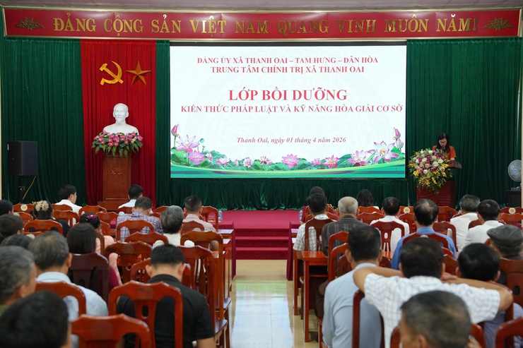 Bồi dưỡng kiến thức pháp luật và kỹ năng hòa giải cơ sở xã Tam Hưng và Dân Hoà- Ảnh 3.