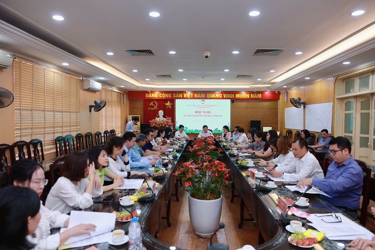 Hội nghị ký giao ước thi đua cụm thi đua số 4 – Ủy ban MTTQ Việt Nam thành phố Hà Nội- Ảnh 1.