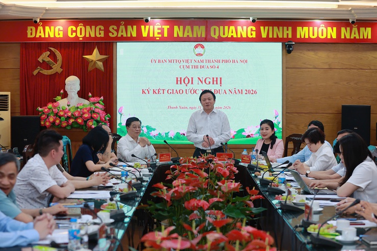 Hội nghị ký giao ước thi đua cụm thi đua số 4 – Ủy ban MTTQ Việt Nam thành phố Hà Nội- Ảnh 2.