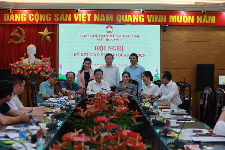 Hội nghị ký giao ước thi đua cụm thi đua số 4 – Ủy ban MTTQ Việt Nam thành phố Hà Nội- Ảnh 7.