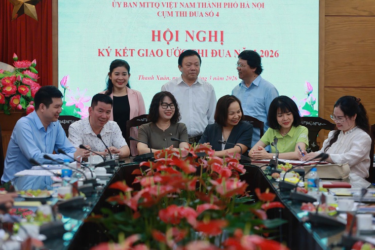 Hội nghị ký giao ước thi đua cụm thi đua số 4 – Ủy ban MTTQ Việt Nam thành phố Hà Nội- Ảnh 8.