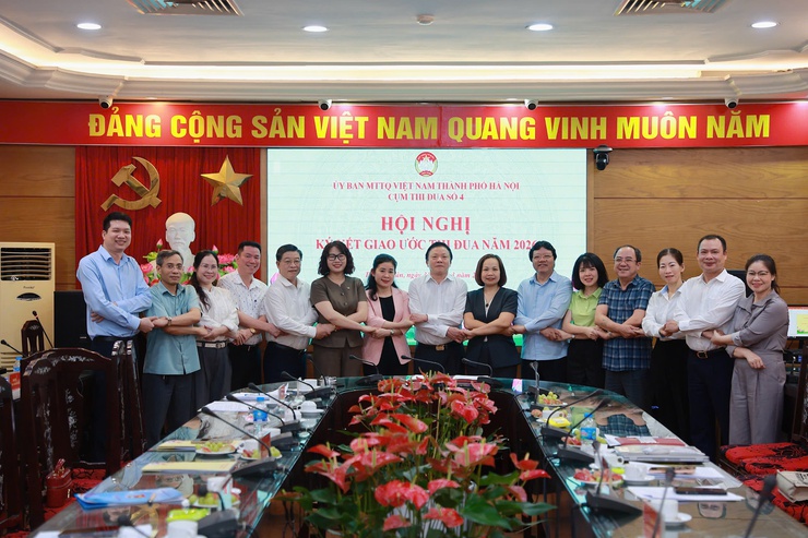 Hội nghị ký giao ước thi đua cụm thi đua số 4 – Ủy ban MTTQ Việt Nam thành phố Hà Nội- Ảnh 9.