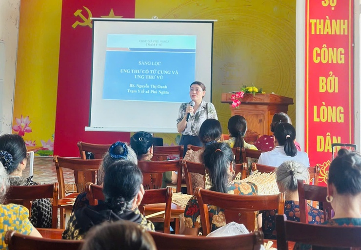 Trạm Y tế xã Phú Nghĩa tổ chức truyền thông phòng, chống ung thư vú và ung thư cổ tử cung năm 2026- Ảnh 2.
