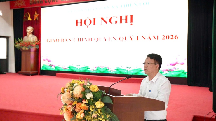 UBND XÃ THIÊN LỘC TỔ CHỨC HỘI NGHỊ GIAO BAN CHÍNH QUYỀN QUÝ I NĂM 2026- Ảnh 4.
