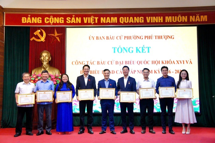 Phường Phú Thượng tổng kết thành công công tác bầu cử nhiệm kỳ 2026–2031: Dân chủ – Kỷ cương – Đoàn kết- Ảnh 9.