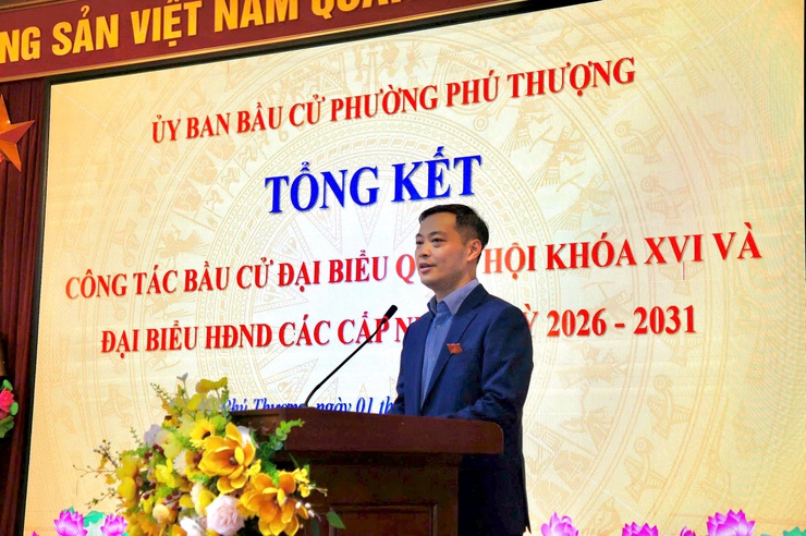 Phường Phú Thượng tổng kết thành công công tác bầu cử nhiệm kỳ 2026–2031: Dân chủ – Kỷ cương – Đoàn kết- Ảnh 6.