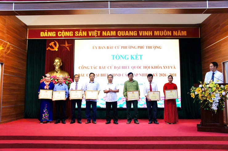 Phường Phú Thượng tổng kết thành công công tác bầu cử nhiệm kỳ 2026–2031: Dân chủ – Kỷ cương – Đoàn kết- Ảnh 16.
