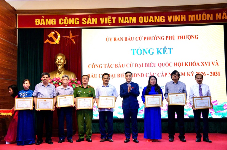 Phường Phú Thượng tổng kết thành công công tác bầu cử nhiệm kỳ 2026–2031: Dân chủ – Kỷ cương – Đoàn kết- Ảnh 8.