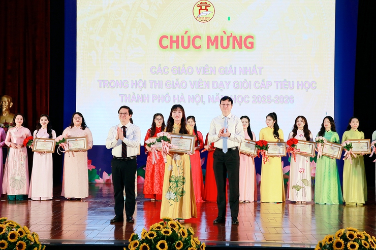 Phường Thanh Xuân đạt thành tích xuất sắc tại Hội thi Giáo viên dạy giỏi cấp Tiểu học thành phố Hà Nội, năm học 2025-2026- Ảnh 1.