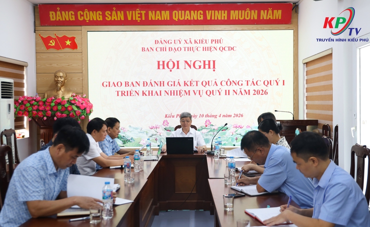 Ban Chỉ đạo thực hiện Quy chế dân chủ ở cơ sở xã Kiều Phú tổ chức giao ban công tác quý I năm 2026- Ảnh 1.