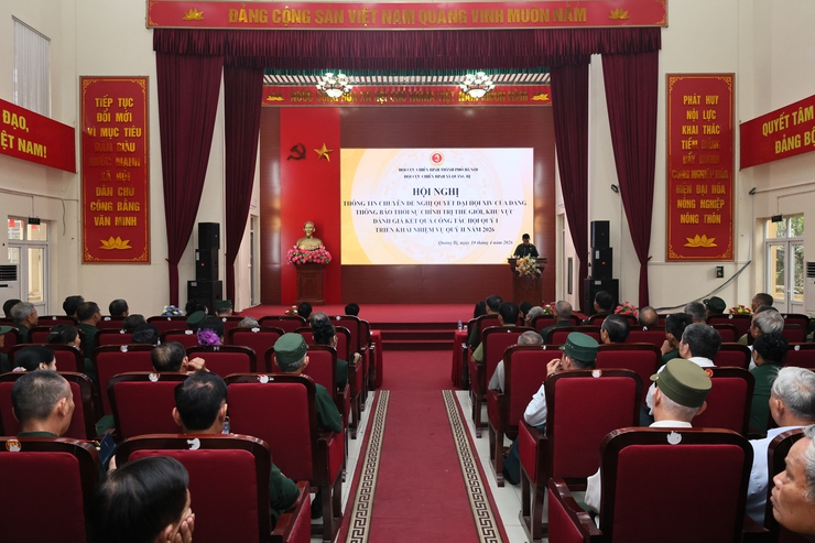 Hội Cựu chiến binh xã Quảng Bị tổ chức hội nghị đánh giá kết quả công tác Hội quý I, triển khai nhiệm vụ quý II năm 2026- Ảnh 1.