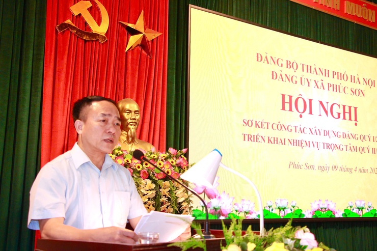PHÚC SƠN TỔ CHỨC HỘI NGHỊ SƠ KẾT CÔNG TÁC XÂY DỰNG ĐẢNG QUÝ I NĂM 2026, TRIỂN KHAI NHIỆM VỤ TRỌNG TÂM QUÝ II NĂM 2026- Ảnh 3.
