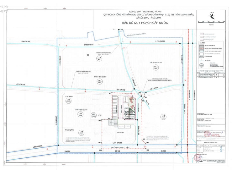 Thông báo lấy ý kiến Quy hoạch tổng mặt bằng dự án: Xây dựng hạ tầng kỹ thuật và chỉnh trang khu dân cư thôn Lương Châu (thuộc ô đât OQH1, ô quy hoạch I.1.3)- Ảnh 4.