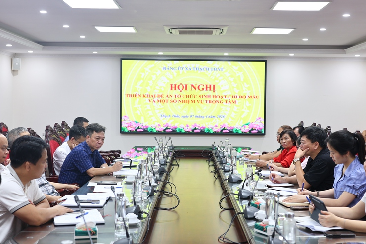 ĐẢNG ỦY XÃ THẠCH THẤT TRIỂN KHAI ĐỀ ÁN TỔ CHỨC SINH HOẠT CHI BỘ MẪU- Ảnh 5.