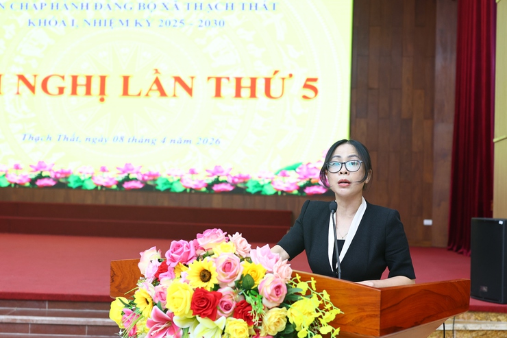 THẠCH THẤT: HỘI NGHỊ BAN CHẤP HÀNH ĐẢNG BỘ XÃ KHÓA I, NHIỆM KỲ 2025–2030 LẦN THỨ 5- Ảnh 5.