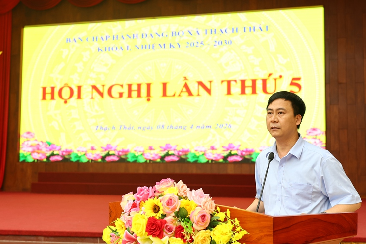 THẠCH THẤT: HỘI NGHỊ BAN CHẤP HÀNH ĐẢNG BỘ XÃ KHÓA I, NHIỆM KỲ 2025–2030 LẦN THỨ 5- Ảnh 6.