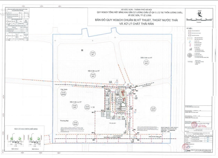 Thông báo lấy ý kiến Quy hoạch tổng mặt bằng dự án: Xây dựng hạ tầng kỹ thuật và chỉnh trang khu dân cư thôn Lương Châu (thuộc ô đât OQH1, ô quy hoạch I.1.3)- Ảnh 5.