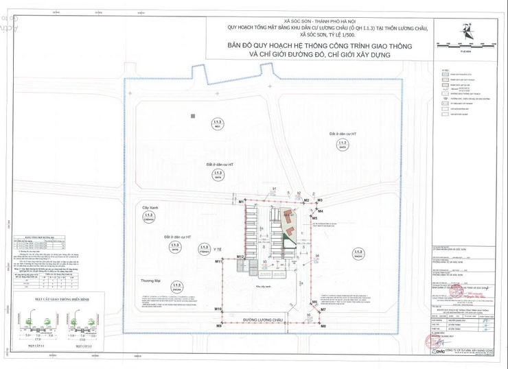 Thông báo lấy ý kiến Quy hoạch tổng mặt bằng dự án: Xây dựng hạ tầng kỹ thuật và chỉnh trang khu dân cư thôn Lương Châu (thuộc ô đât OQH1, ô quy hoạch I.1.3)- Ảnh 6.