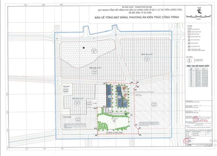 Thông báo lấy ý kiến Quy hoạch tổng mặt bằng dự án: Xây dựng hạ tầng kỹ thuật và chỉnh trang khu dân cư thôn Lương Châu (thuộc ô đât OQH1, ô quy hoạch I.1.3)- Ảnh 7.