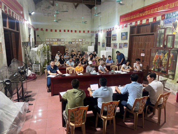 Hội nghị triển khai kế hoạch bàn giao mặt bằng, tổ chức triển khai thi công tuyến 1, đoạn từ giáp đường liên xã Phúc Tiến – Vân Từ đến thôn Cựu- Ảnh 1.