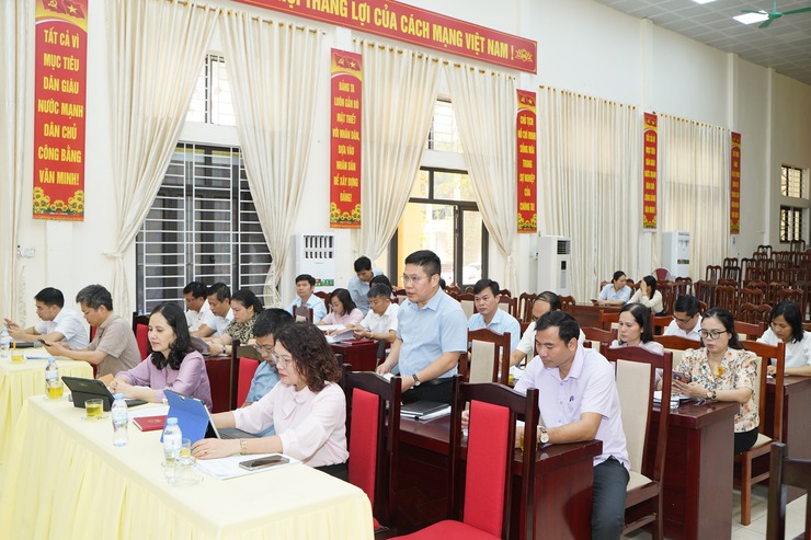 Thường trực Đảng ủy xã Chuyên Mỹ làm việc với các HTX nông nghiệp trên địa bàn- Ảnh 2.