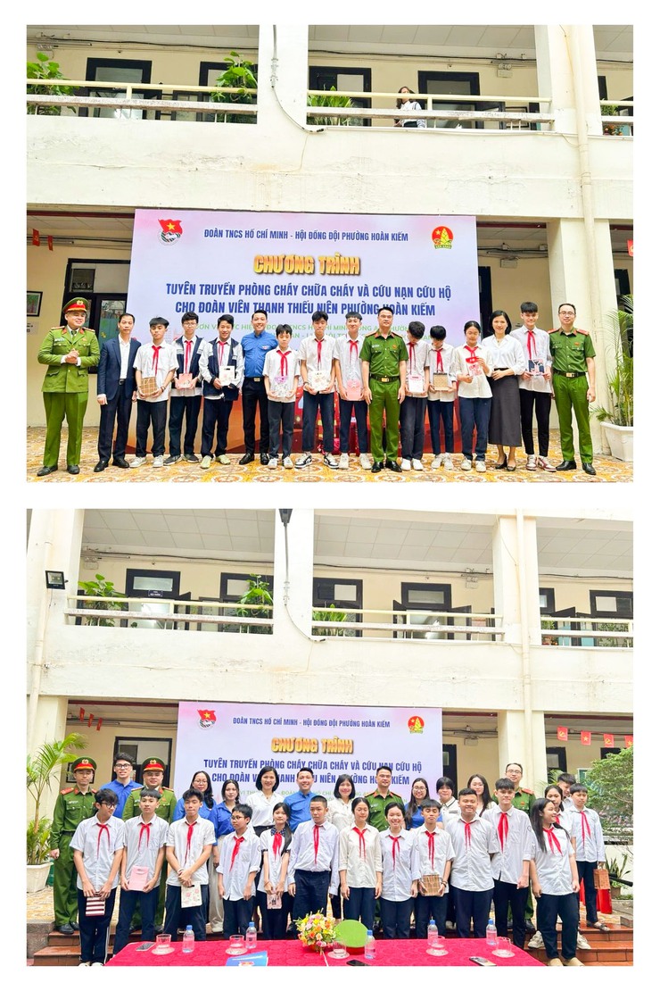 Tuyên truyền, trải nghiệm kỹ năng phòng cháy, chữa cháy và cứu nạn, cứu hộ cho học sinh Trường THCS Thanh Quan- Ảnh 4.