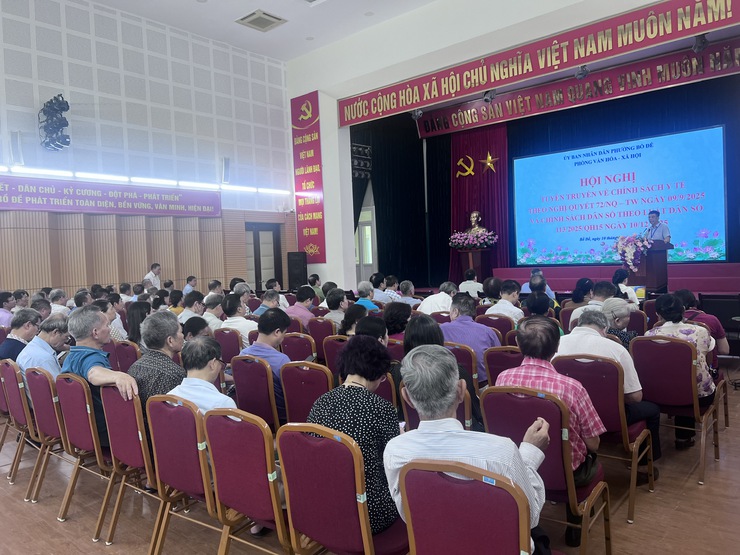 Hội nghị tuyên truyền chính sách y tế, dân số và người khuyết tật tại phường Bồ Đề- Ảnh 1.