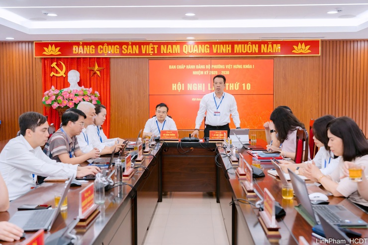 Hội nghị lần thứ 10 Ban chấp hành Đảng bộ phường Việt Hưng- Ảnh 2.