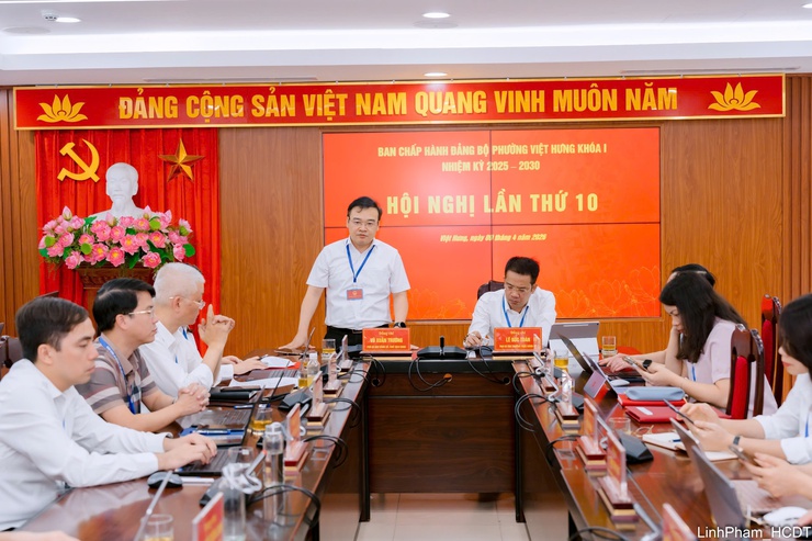 Hội nghị lần thứ 10 Ban chấp hành Đảng bộ phường Việt Hưng- Ảnh 1.