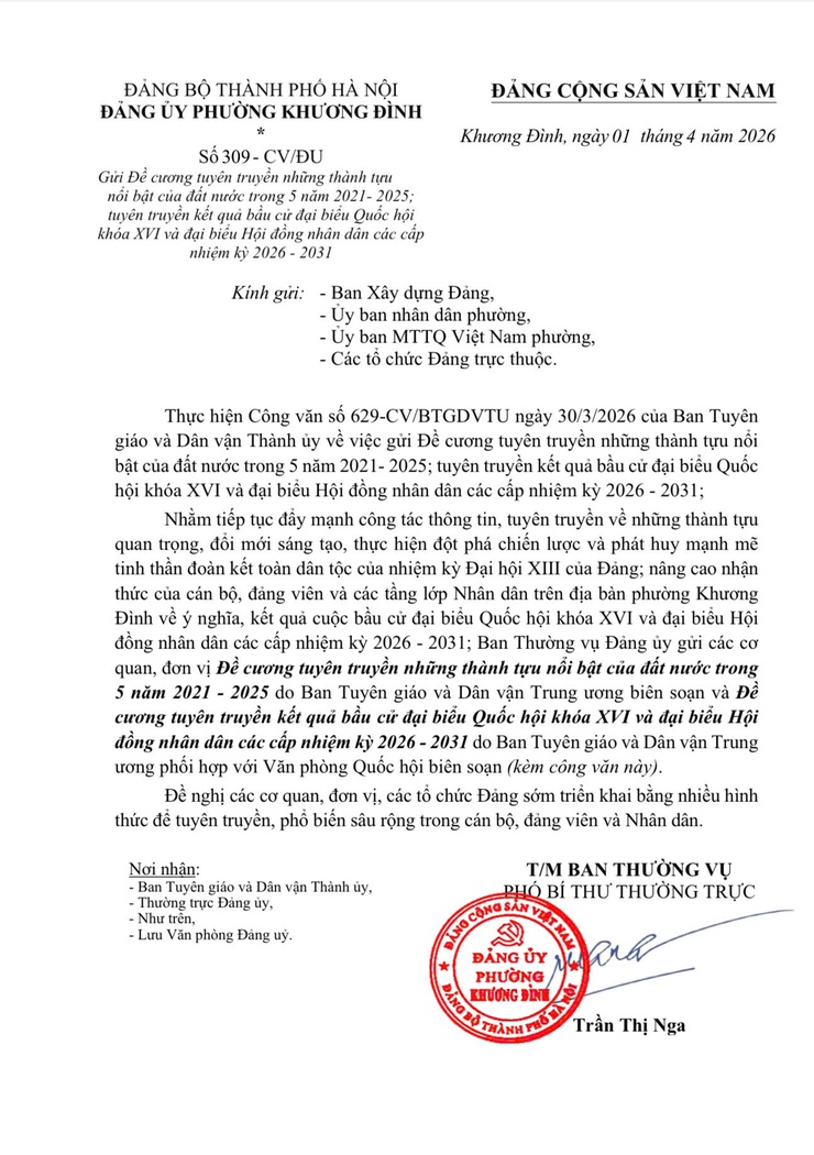 Đề cương tuyên truyền thành tựu nổi bật giai đoạn 2021–2025 và kết quả bầu cử đại biểu Quốc hội khóa XVI, HĐND các cấp nhiệm kỳ 2026–2031- Ảnh 1.