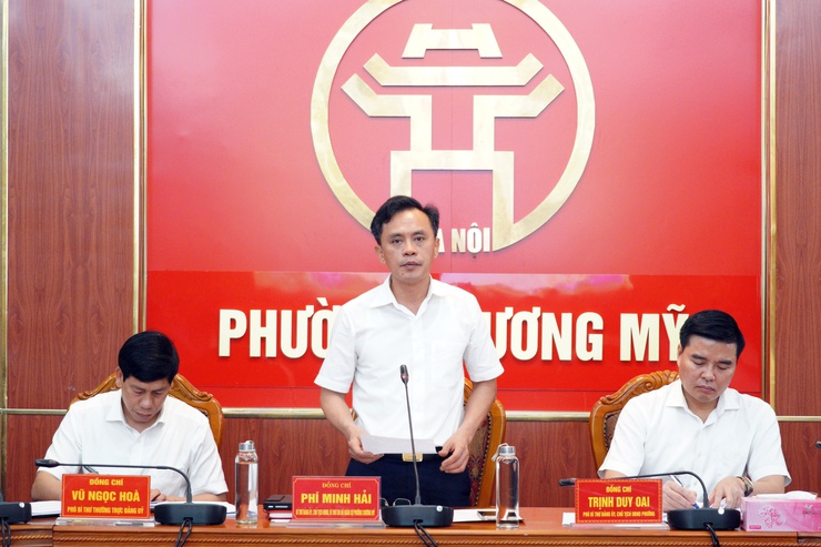 Phường Chương Mỹ đánh giá tiến độ giải phóng mặt bằng Dự án cải tạo, nâng cấp Quốc lộ 6 quý I, triển khai nhiệm vụ trọng tâm quý II năm 2026- Ảnh 1.