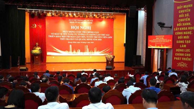 QUANG MINH PHÁT ĐỘNG CUỘC THI CHÍNH LUẬN VỀ BẢO VỆ NỀN TẢNG TƯ TƯỞNG CỦA ĐẢNG NĂM 2026: LAN TỎA NHẬN THỨC, CỦNG CỐ NIỀM TIN- Ảnh 1.