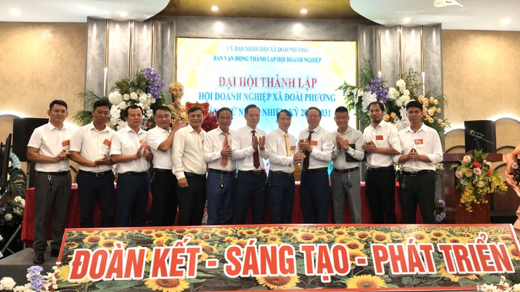 ĐẠI HỘI LẦN THỨ NHẤT HỘI DOANH NGHIỆP XÃ ĐOÀI PHƯƠNG- Ảnh 2.