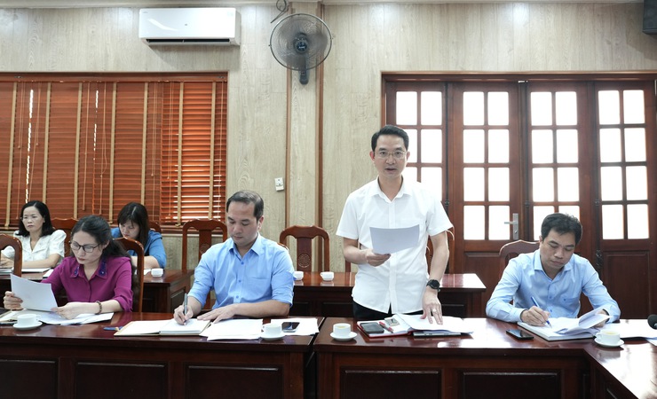 Xã Sơn Đồng giao ban kết quả thực hiện giải ngân vốn đầu tư công và giải phóng mặt bằng- Ảnh 2.