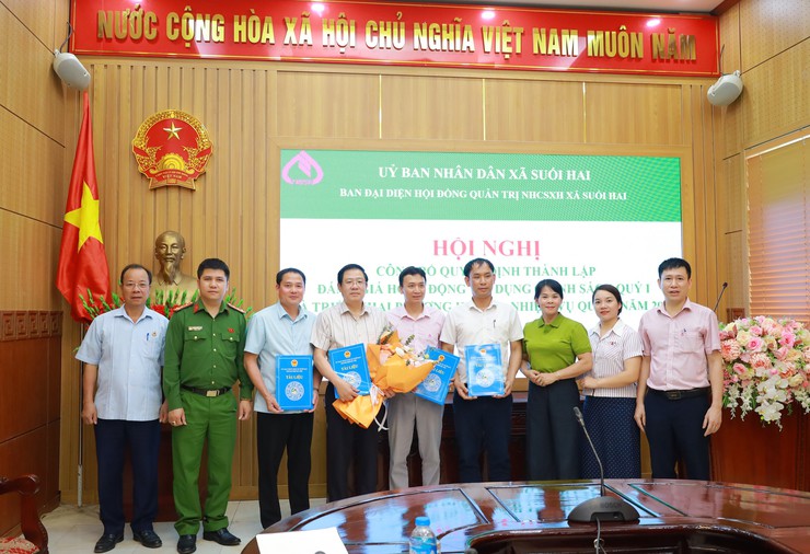 Ban đại diện Hội đồng quản trị NHCSXH xã Suối Hai tổ chức hội nghị quý I năm 2026- Ảnh 3.