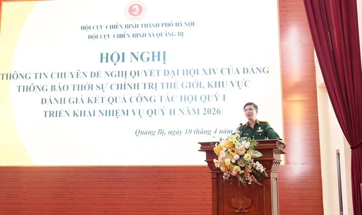 Hội Cựu chiến binh xã Quảng Bị tổ chức hội nghị đánh giá kết quả công tác Hội quý I, triển khai nhiệm vụ quý II năm 2026- Ảnh 5.