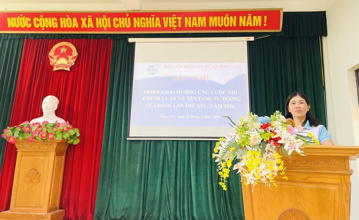 Hội LHPN xã Phúc Lộc tổ chức Hội nghị tuyên truyền các cuộc vận động, mô hình hoạt động năm 2026- Ảnh 1.