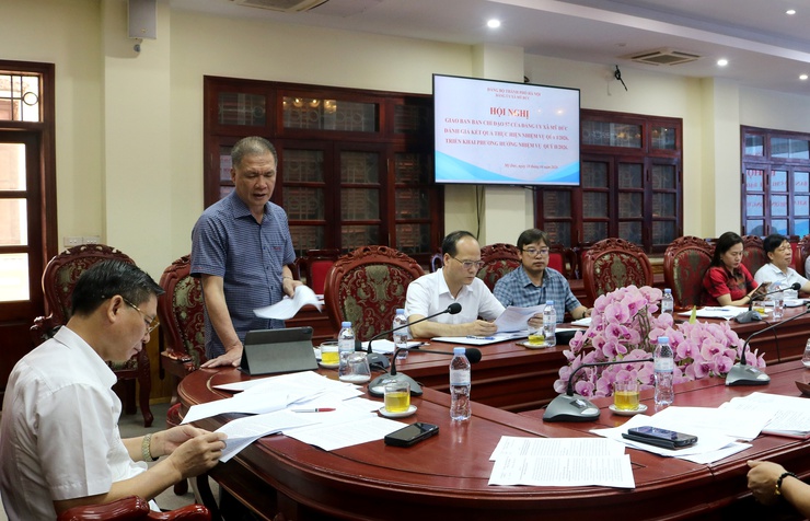 Đảng ủy xã Mỹ Đức tổ chức hội nghị giao ban thực hiện Nghị quyết 57 quý I năm 2026, triển khai nhiệm vụ quý II năm 2026.- Ảnh 2.