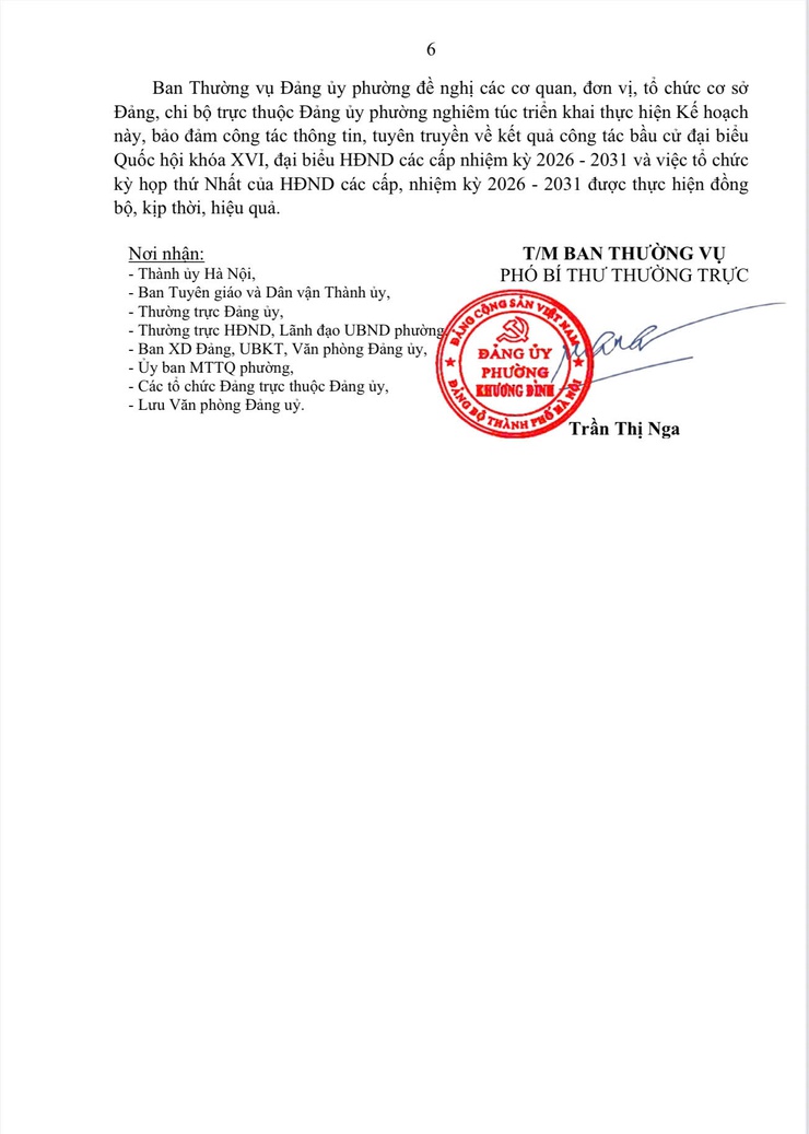 Khương Đình: Thông tin, tuyên truyền về nội dung và kết quả kỳ họp thứ Nhất HĐND Thành phố gắn với kết quả cuộc bầu cử ĐBQH khóa XVI và HĐND các cấp nhiệm kỳ 2026-2031- Ảnh 6.