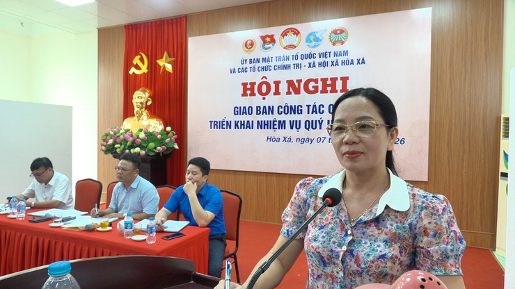 ỦY BAN MTTQ XÃ HÒA XÁ GIAO BAN CÔNG TÁC QUÝ I, TRIỂN KHAI NHIỆM VỤ QUÝ II NĂM 2026- Ảnh 2.