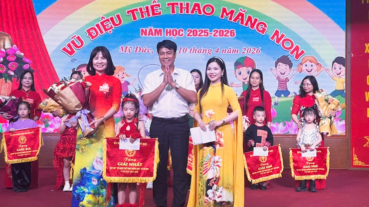 Xã Mỹ Đức sôi động Hội thi “Vũ điệu thể thao măng non”- Ảnh 17.