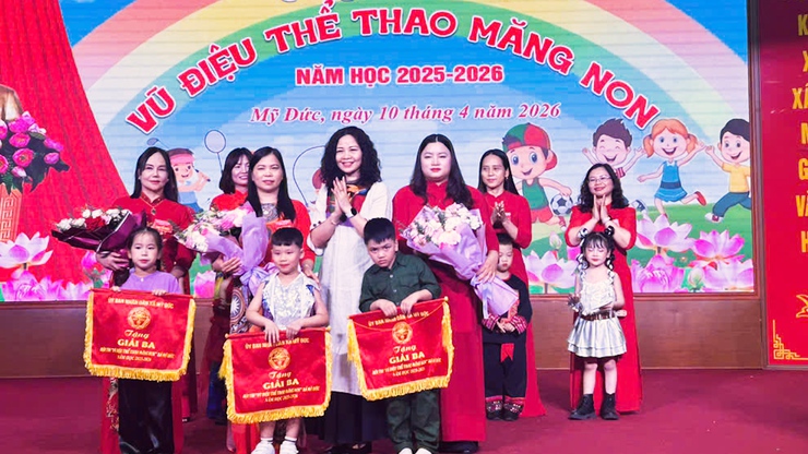 Xã Mỹ Đức sôi động Hội thi “Vũ điệu thể thao măng non”- Ảnh 18.