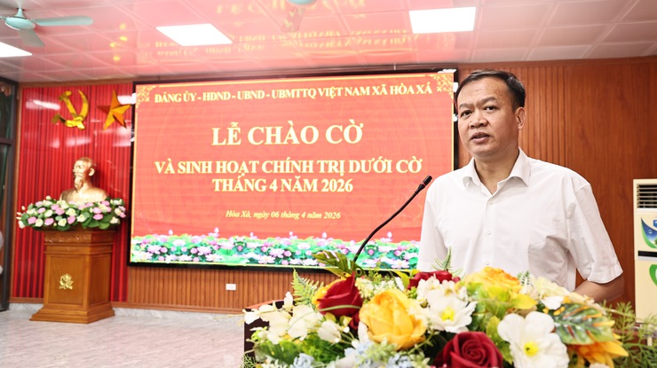 HÒA XÁ: SINH HOẠT DƯỚI CỜ THÁNG 4/2026, KHEN THƯỞNG 15 TẬP THỂ, CÁ NHÂN TIÊU BIỂU- Ảnh 4.